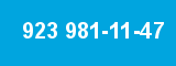 923 981-11-47 923 981-11-47